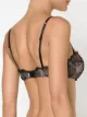 Fleur Du Mal rose lace demi bra