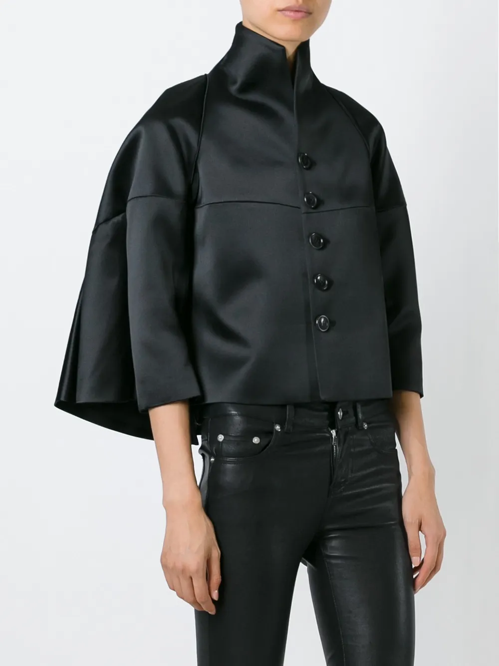 Junya Watanabe Caped Back Jacket In Black