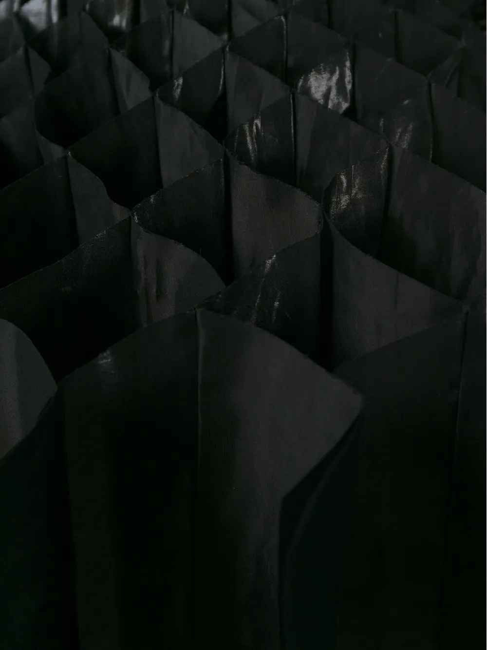 Junya Watanabe pleated concertina skirt Zwart