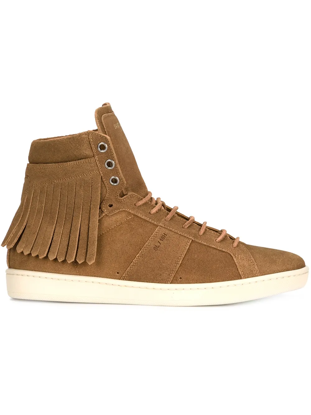 Saint Laurent Baskets Montantes Court Classic Marron FARFETCH FR