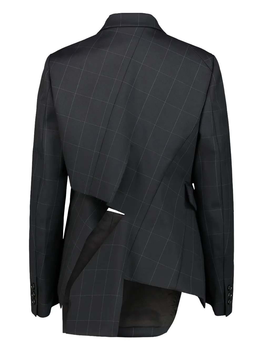 Comme Des Garçons bow detail cut out jacket Zwart