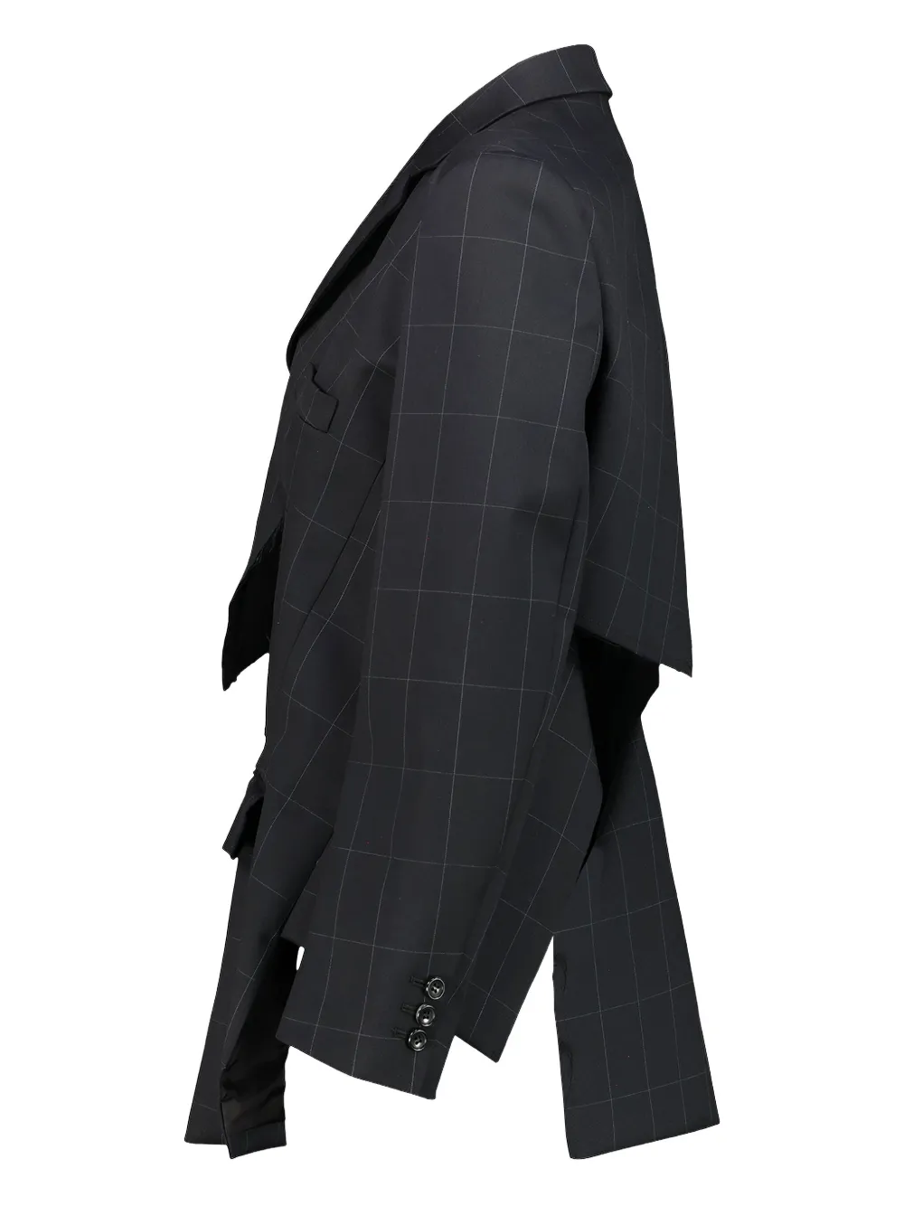 Comme Des Garçons bow detail cut out jacket Zwart