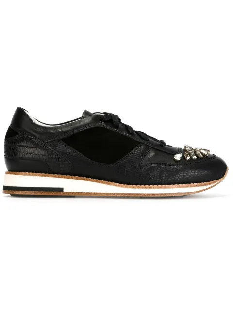 Lanvin embellished panelled sneakers