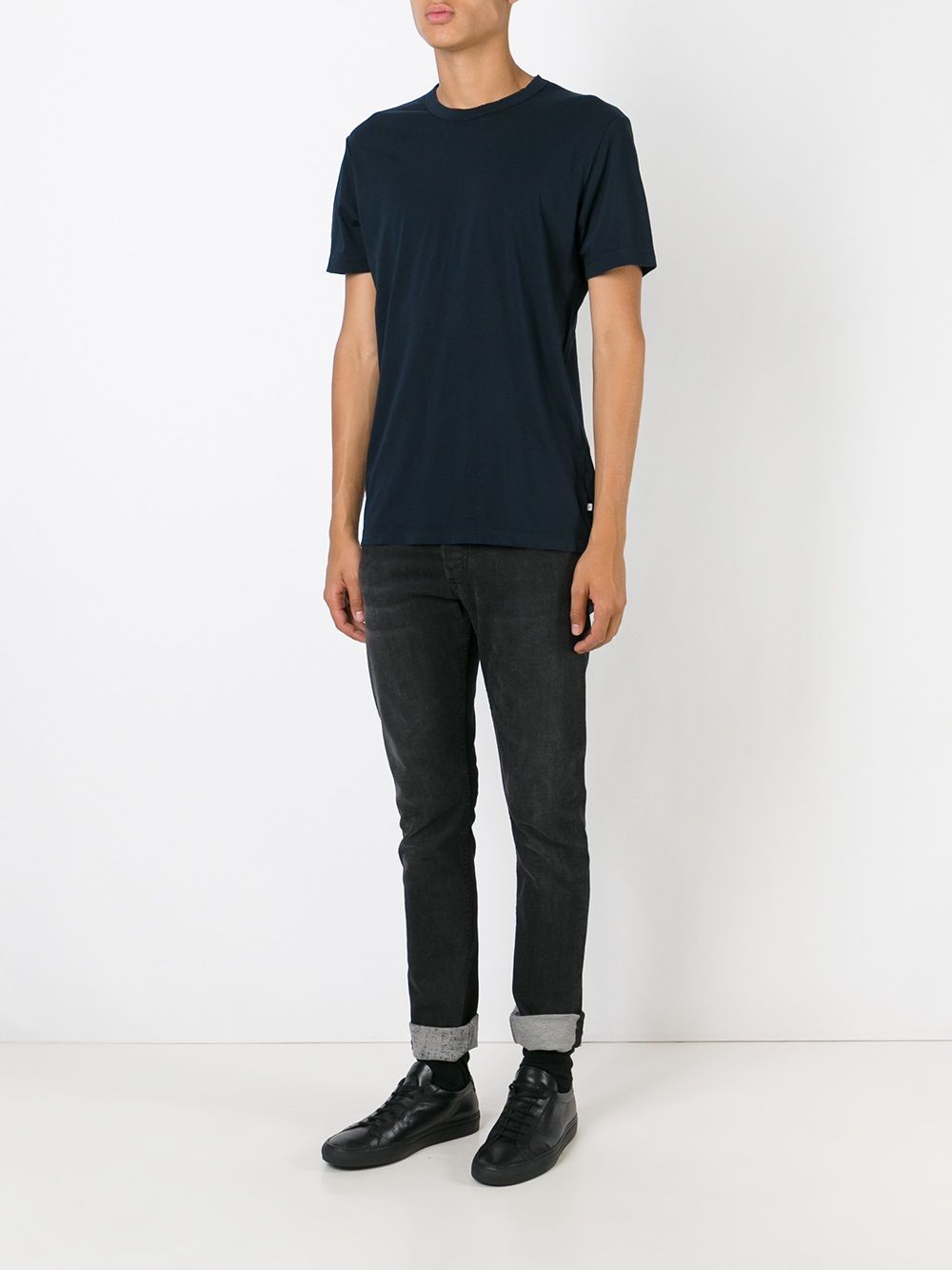 Shop James Perse round neck T-shirt with Express Delivery - FARFETCH