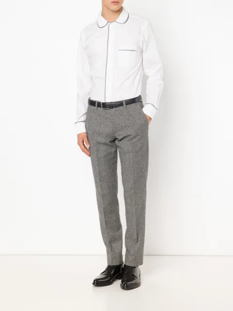 white pyjama shirt