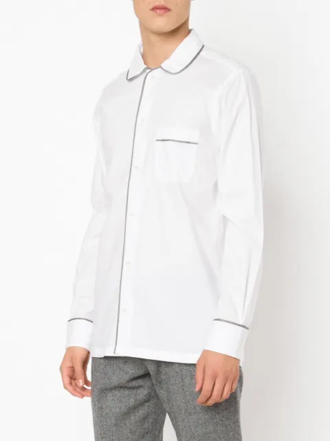 white pyjama shirt