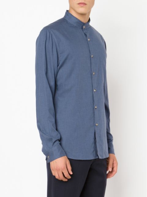 Orley Band Collar Shirt - Farfetch