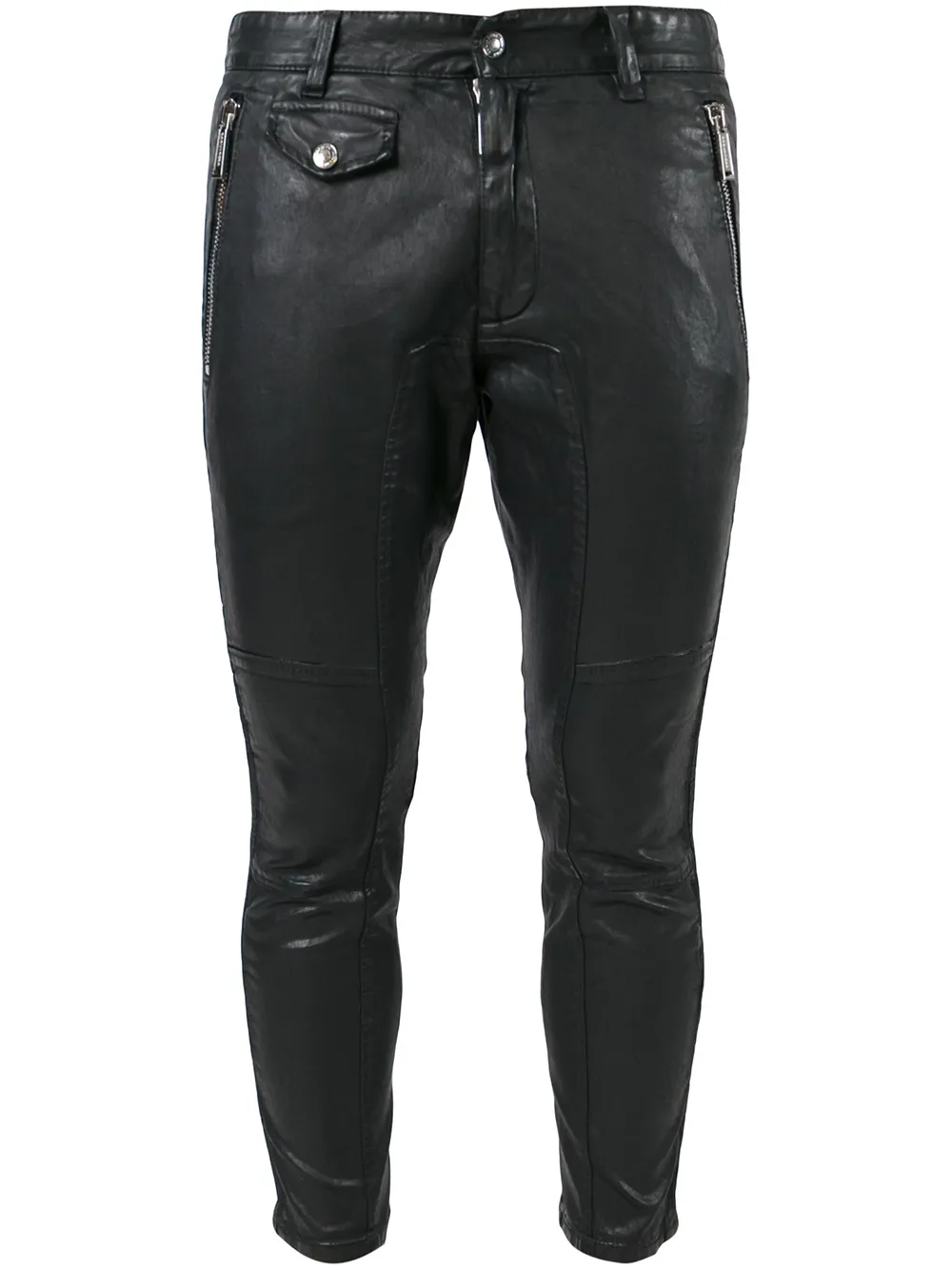 DSQUARED2 узкие брюки из искусственной кожи | черный | Image 1