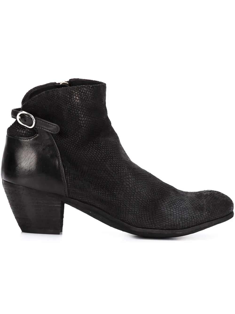 Officine Creative panelled ankle boots Black