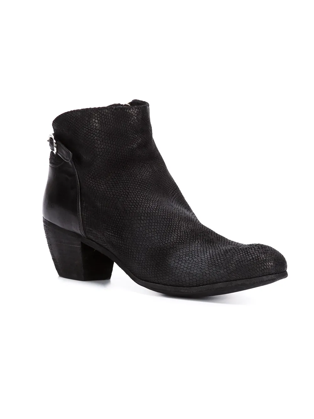 Officine Creative panelled ankle boots Black