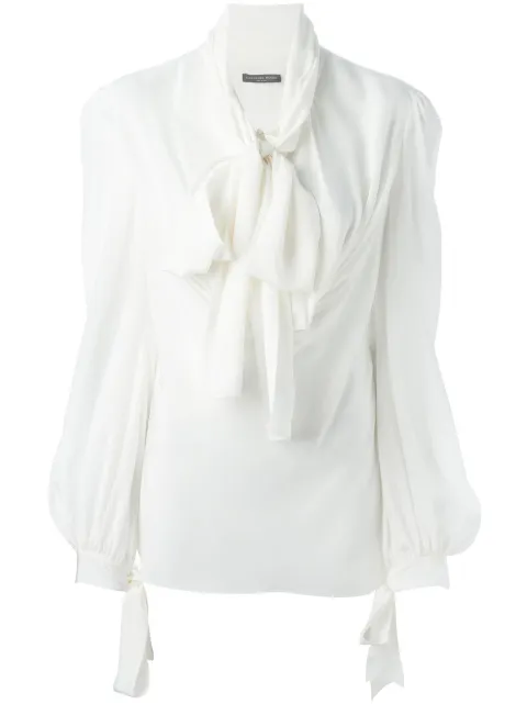 Alexander McQueen pussy bow blouse