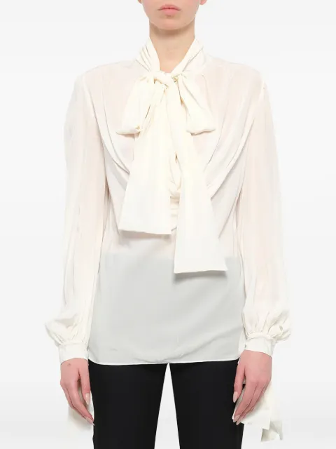 Alexander McQueen pussy bow blouse