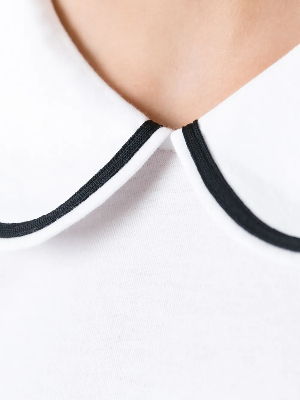 Comme Des Garçons Peter Pan Collar Sweater In White