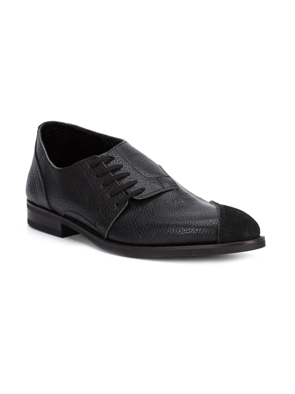 Comme des Garçons Homme Plus asymmetric fastening shoes Black