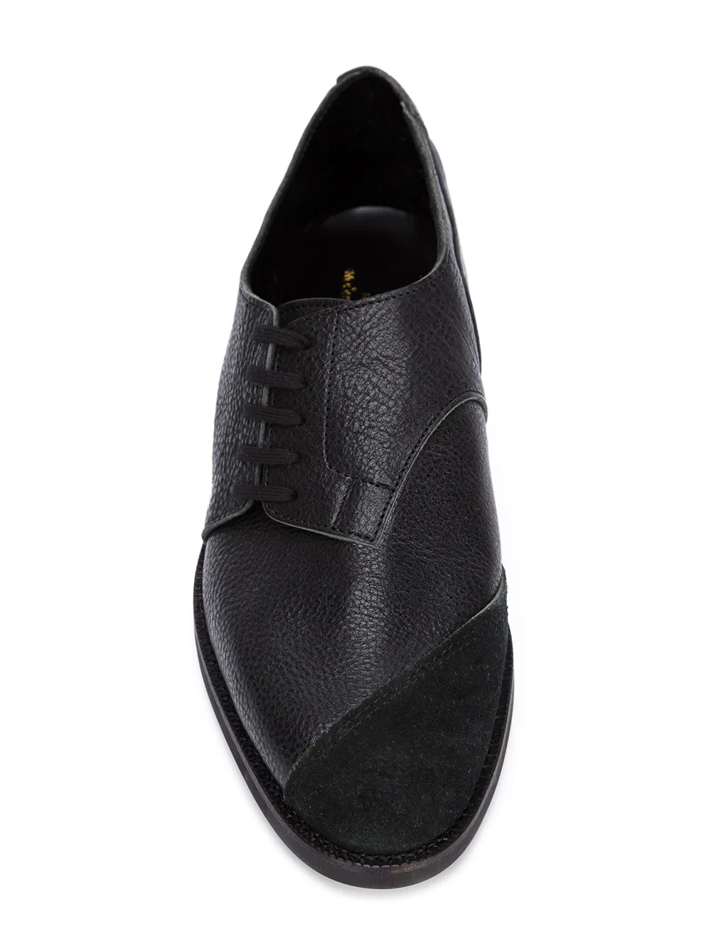 Comme des Garçons Homme Plus asymmetric fastening shoes Black