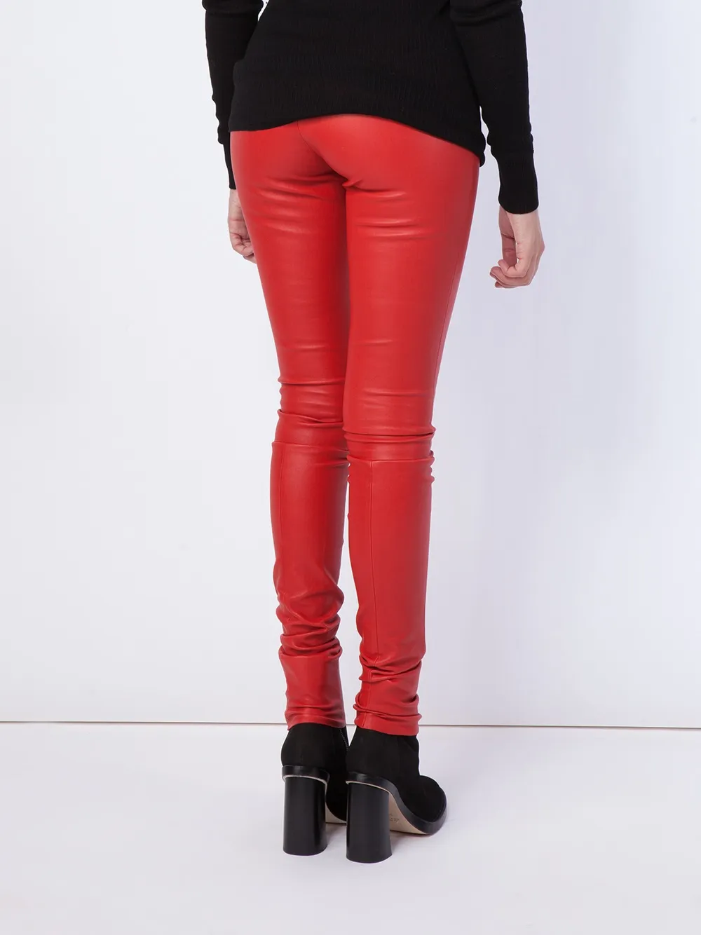 Stouls leather leggings - Rood