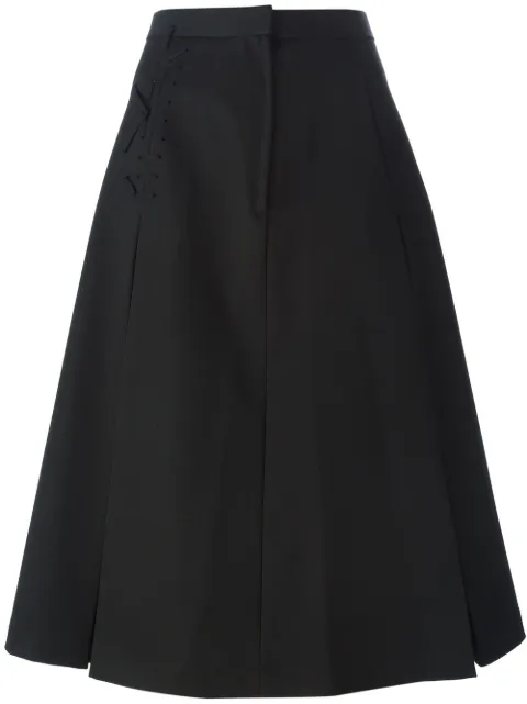 Comme Des Garçons Comme Des Garçons lace-up detail A-line skirt