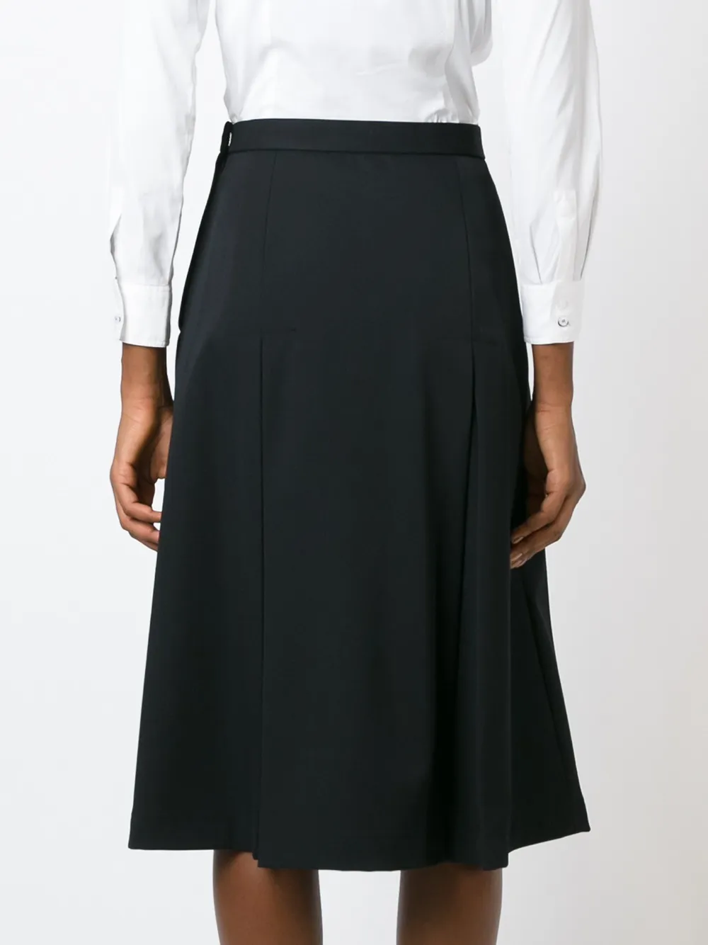 Comme Des Garçons Comme Des Garçons lace-up detail A-line skirt Zwart