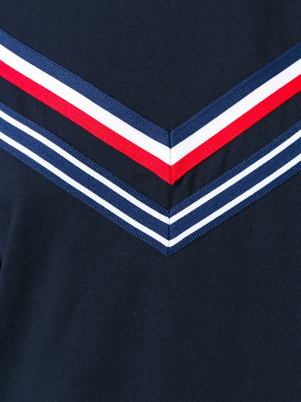 Comme Des Garçons Chevron T-shirt In Blue
