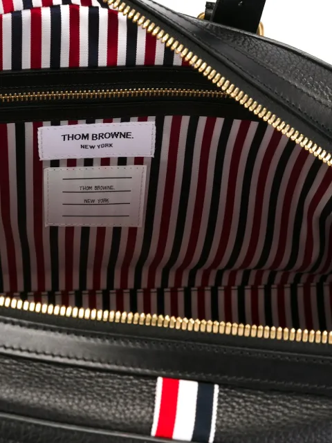 THOM BROWNE DOUBLE ZIP TOTE BAG
