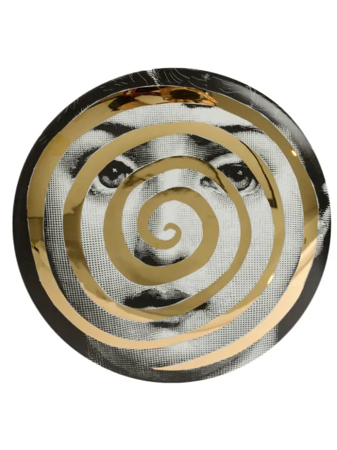 Fornasetti face spiral plate 