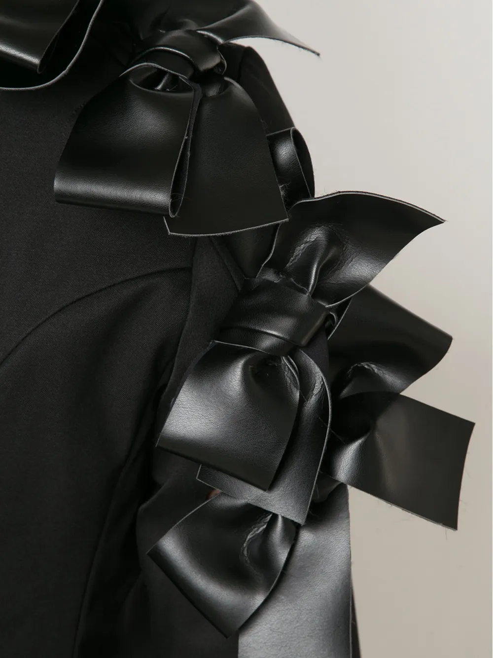 Comme Des Garçons Bow Blazer Jacket In Black