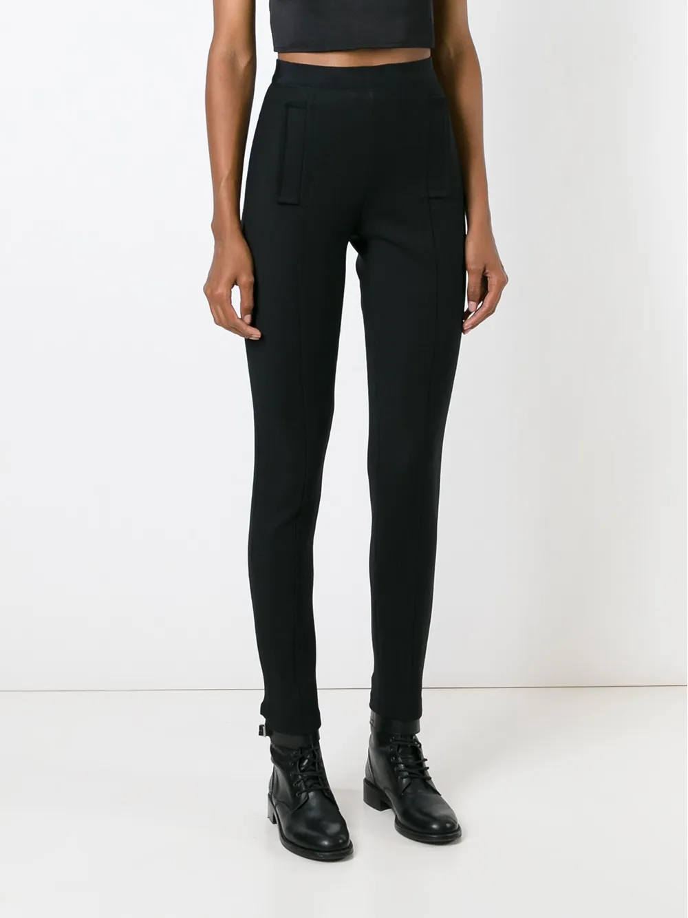 Neil Barrett high waist trousers Zwart