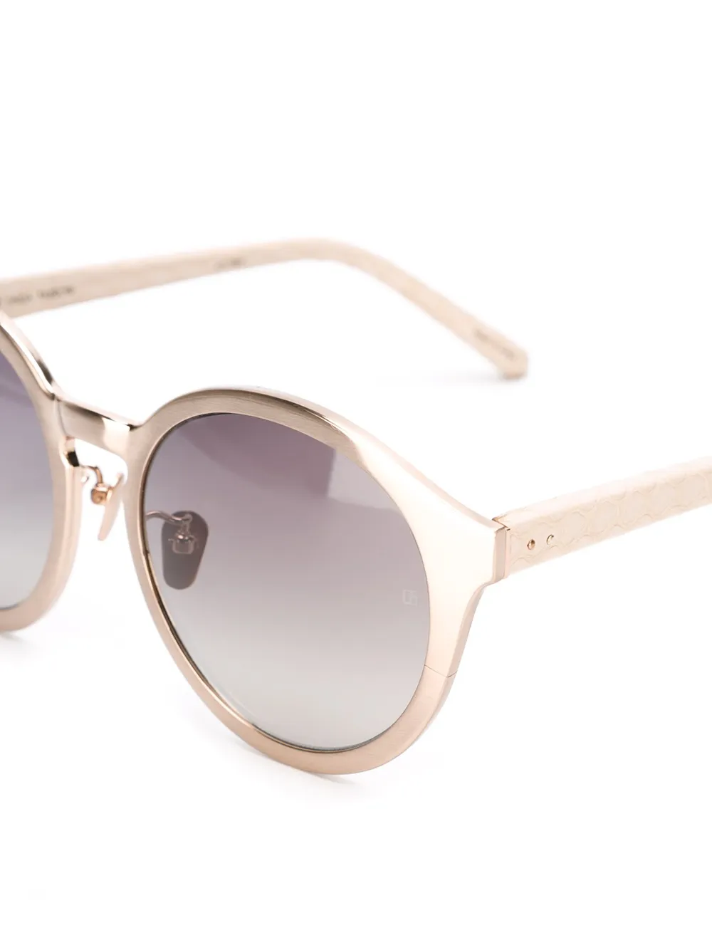 linda farrow 经典圆框太阳眼镜