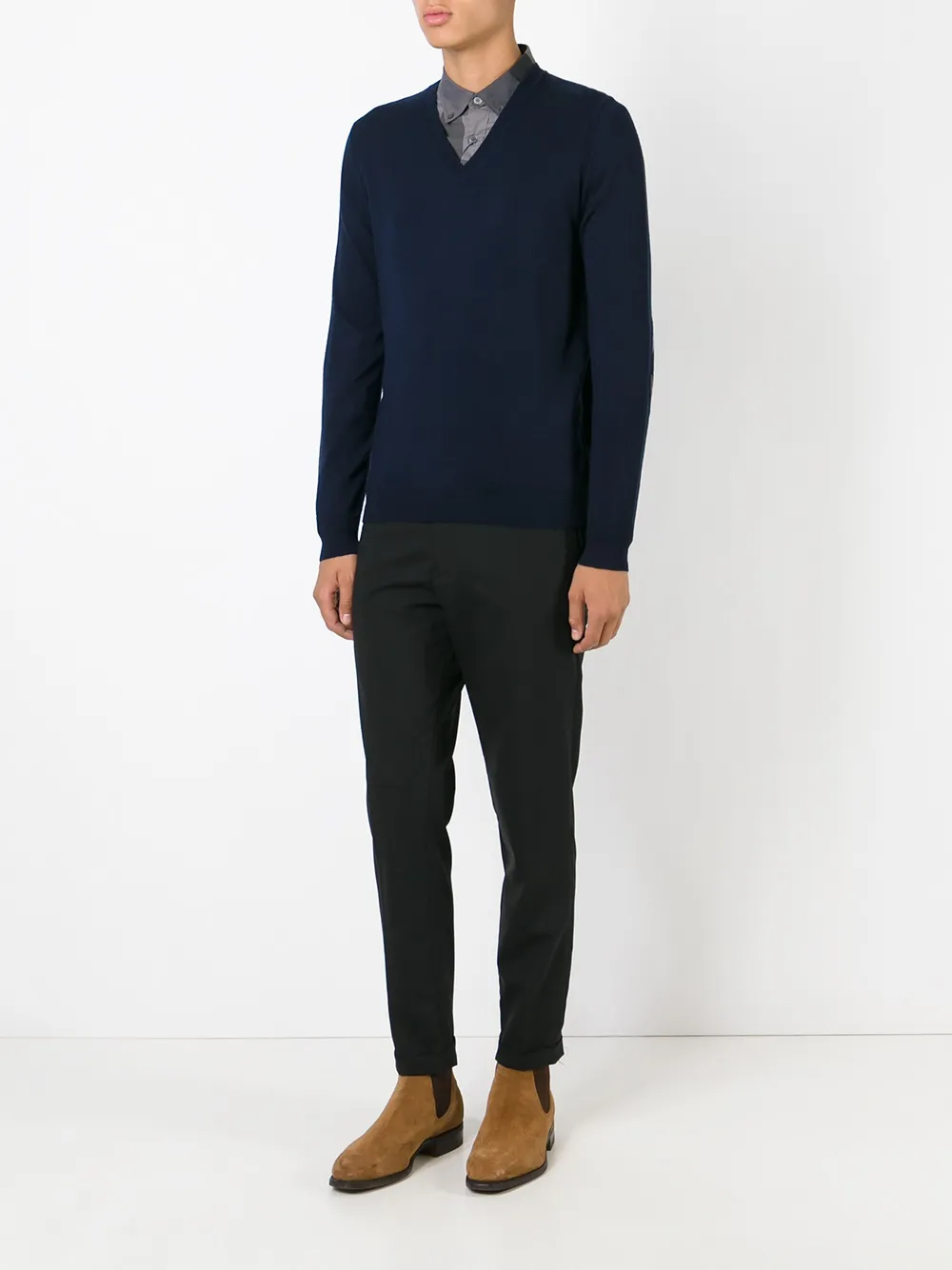 Burberry V-neck jumper - Blauw