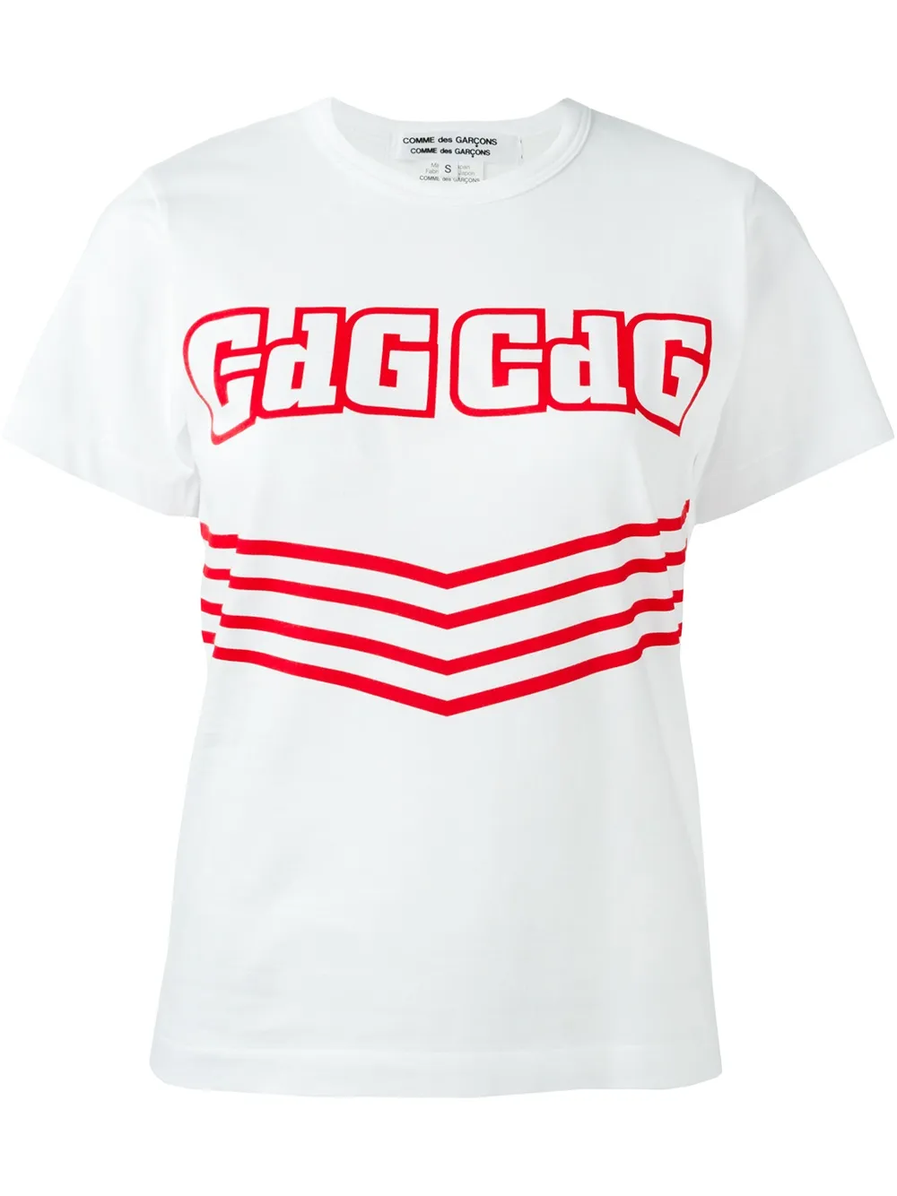 Comme Des Garçons Comme Des Garçons logo print T-shirt - Bianco