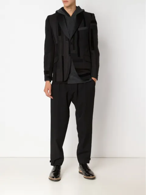 junya watanabe patchwork blazer