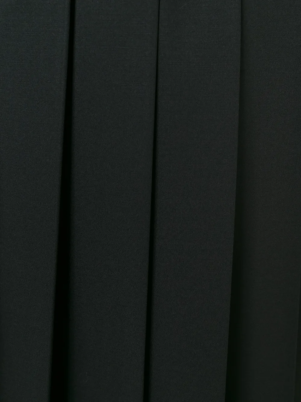 Comme Des Garçons straight pleated skirt Zwart