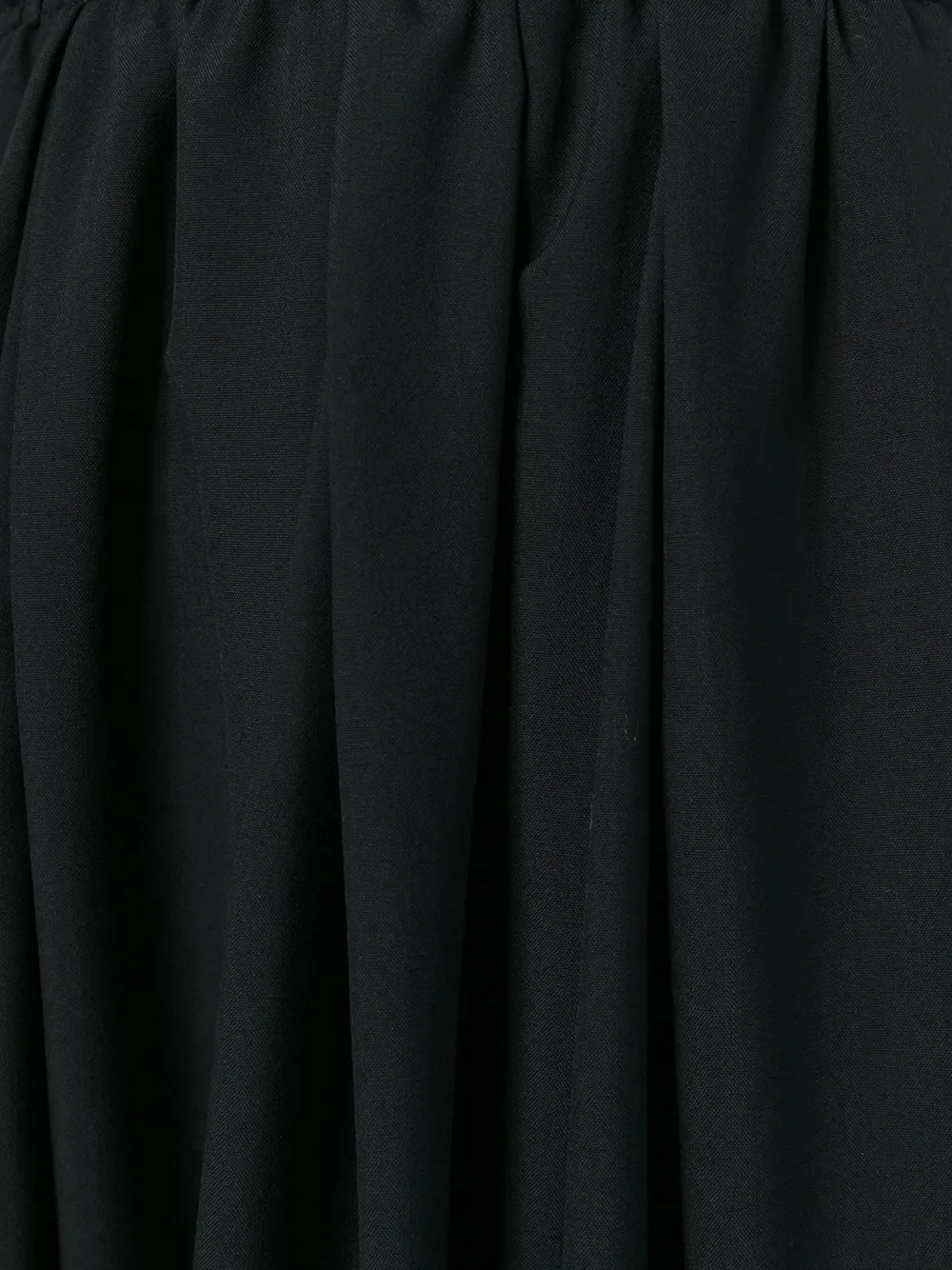 Comme Des Garçons suspenders pleated skirt Zwart