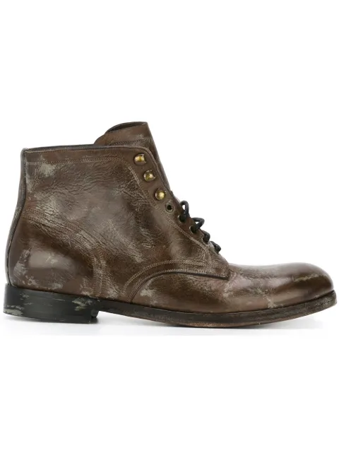 dolce gabbana lace up boots