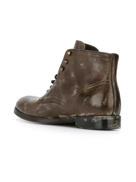 dolce gabbana lace up boots