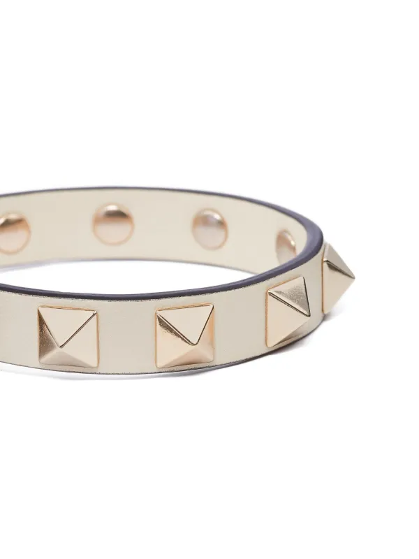 VALENTINO ヴァレンティノ　ロックスタッズ ブレスレット　ホワイト Valentino Garavani ロックスタッズ ブレスレット 通販 - FARFETCH