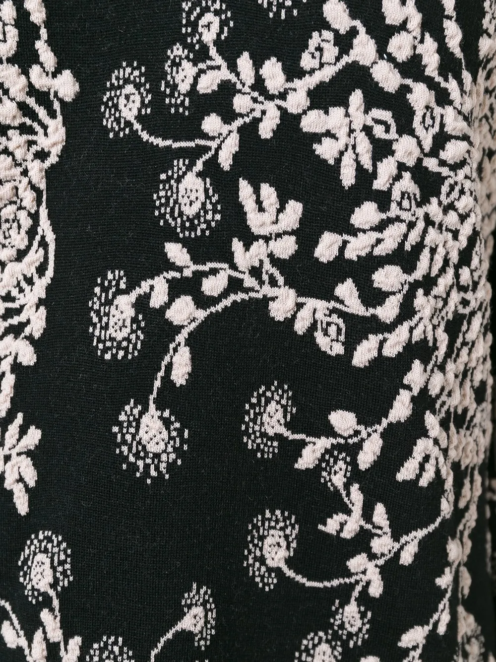 Chloé floral knit dress Zwart