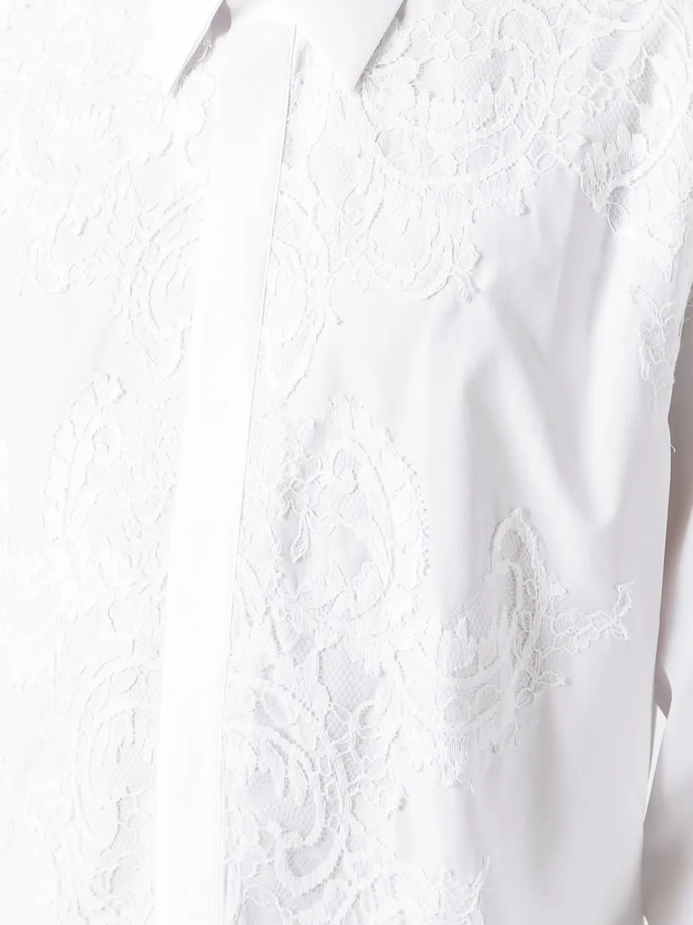 Givenchy floral macramé shirt Wit