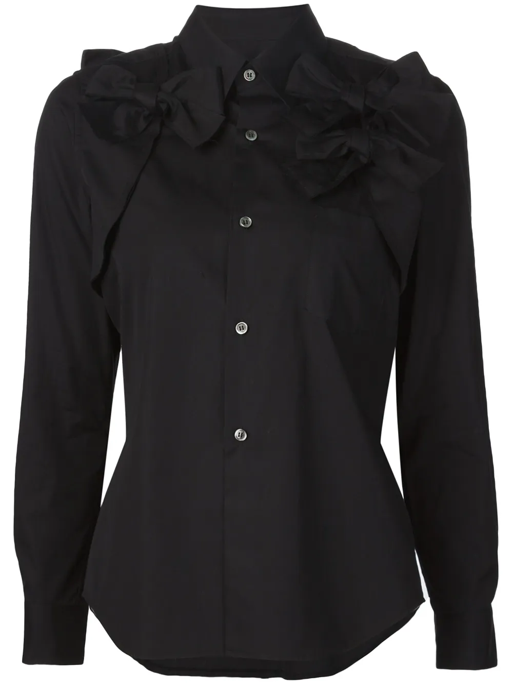 Comme Des Garçons bow detail shirt - Nero
