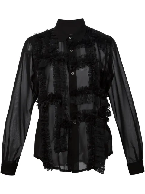 Comme Des Garçons ruffle detail shirt