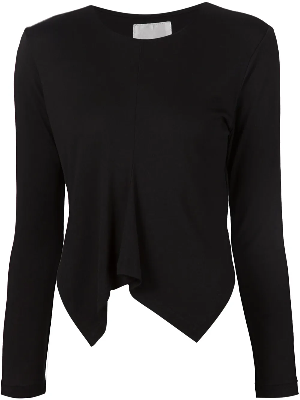 Noir Kei Ninomiya asymmetric hem longsleeve T-shirt | Black | Image 1