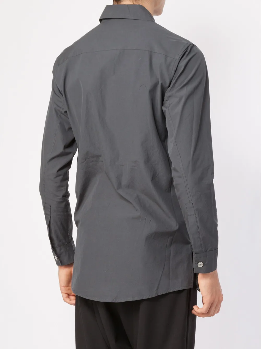 By Walid pleated hem shirt Grijs
