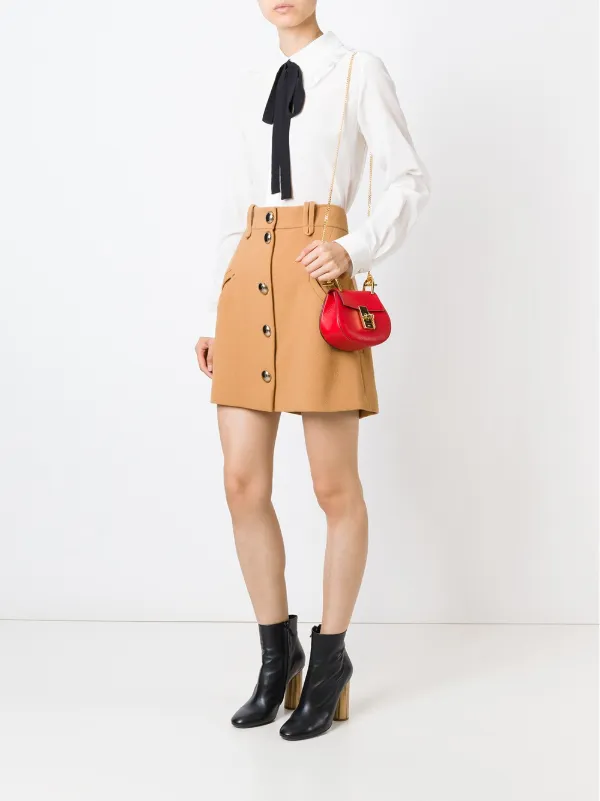 chloe nano leather drew crossbody