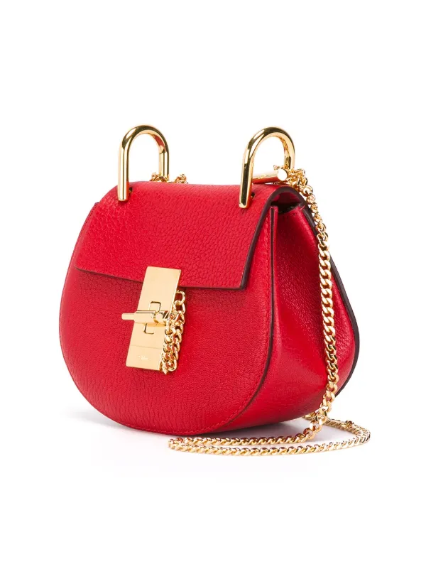 chloe nano leather drew crossbody