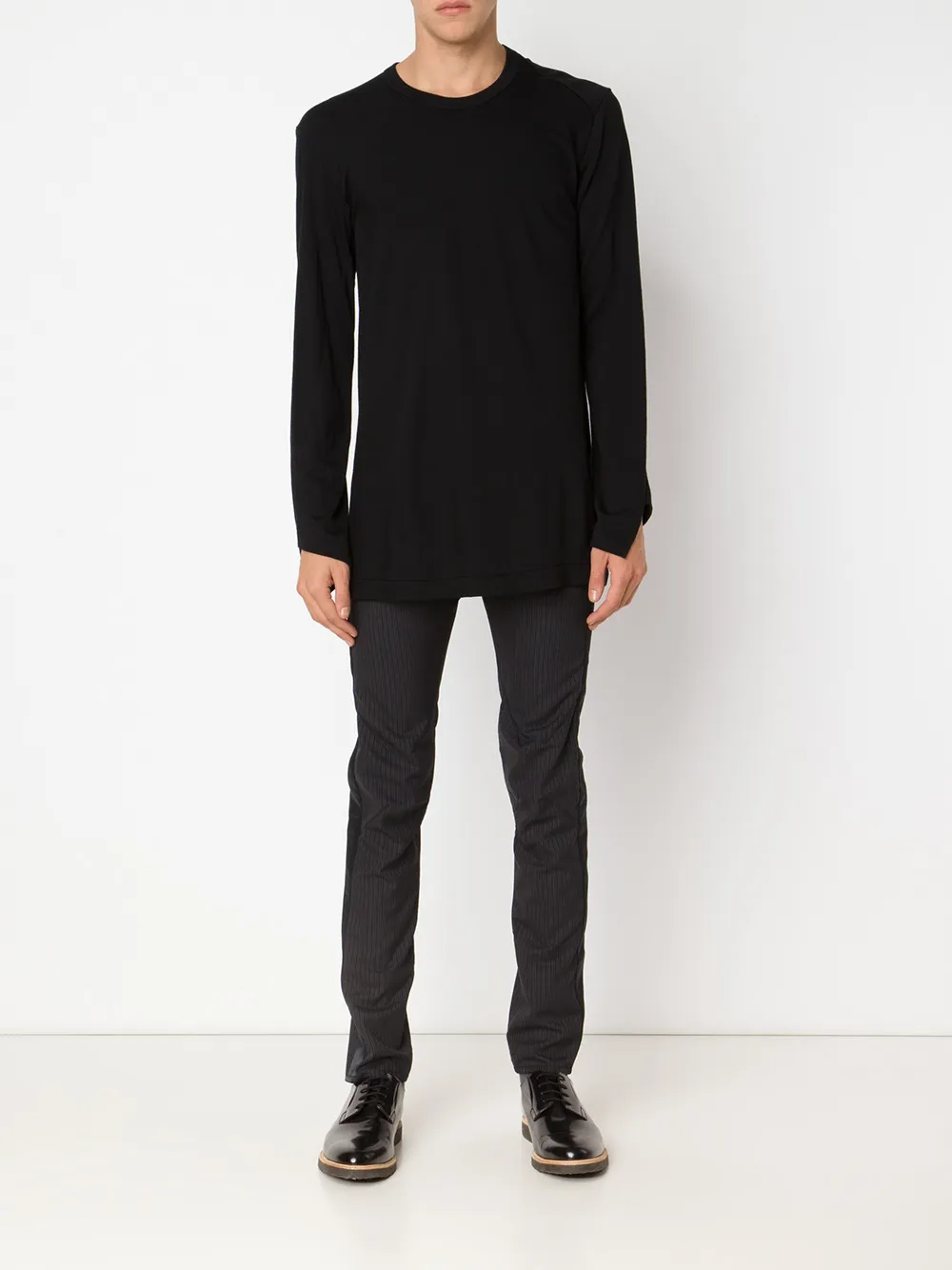 Comme des Garçons Homme Plus loose fine knit sweater - Zwart