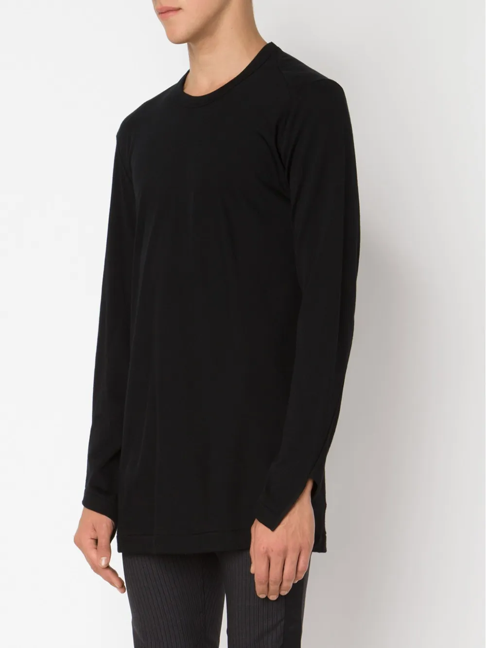 Comme des Garçons Homme Plus loose fine knit sweater Zwart