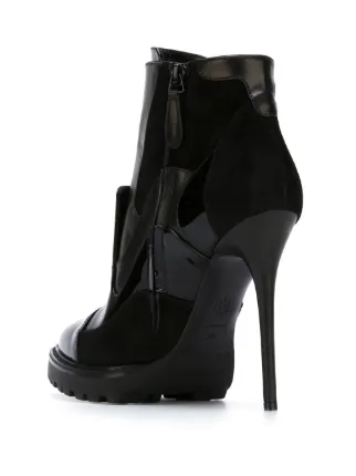 alexander mcqueen folded panel ankle boots