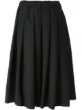 Comme Des Garçons Comme Des Garçons stripe detail pleated skirt - Black