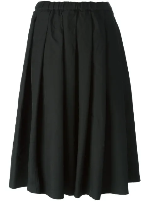 Comme Des Garçons Comme Des Garçons stripe detail pleated skirt