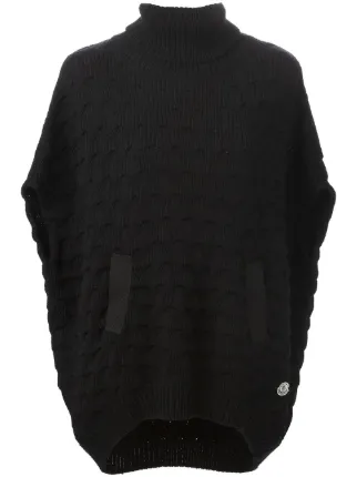 moncler bobble knit poncho moncler bobble knit poncho